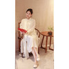 【春满人间系列】长款衬衫（24707051-凝脂）+宽肩吊带裙（24718076-凝脂） 商品缩略图2