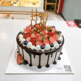 圆形水果生日蛋糕 -焙嘉米司