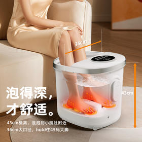 【立减50】高桶足浴桶丨ACK/艾斯凯-康特款高桶自动按摩足浴桶—防漏电开关，水电分离使用安心，4档可选，6位仿生按摩转轮，自动按摩搭配涌泉冲浪，足浴加倍舒适