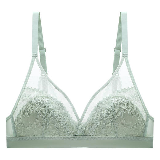 【买一送一！法式蕾丝三角杯】柔情浪漫的法式蕾丝内衣，宛若浓情巴黎，迷恋的你一眼就心动。轻薄设计，零束缚，轻松塑造完美身形。大胸显小，显瘦有型，尽显女性魅力。独特的防凸点设计，贴心呵护迷人更自信！ 商品图5