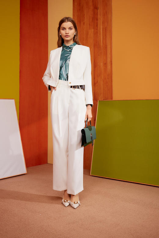 SAFICOO【焕变】系列 职业气质 挺阔有型 窄版小直筒裤 商品图0