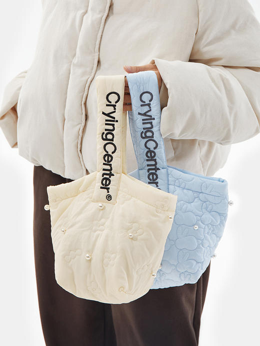 CryingCenter圣诞红云朵白baby蓝迷你云朵包珍珠链条小斜挎包 商品图1