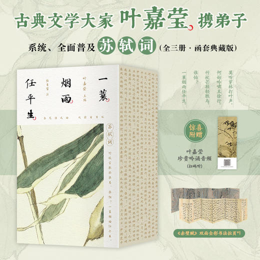 《一蓑烟雨任平生: 苏轼词》珍藏版全3册丨全注全解全译，一次读懂苏东坡 商品图0