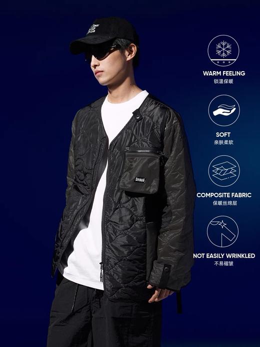 DAIKON Lab 23AW 绗缝M51内胆无领薄棉外套 商品图0