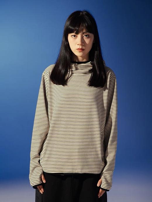 DAIKON Lab 23AW Striped Hoodie 女款复古条纹连帽内搭 商品图1