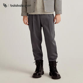 【premium】巴拉巴拉高端线冬摩登庄园系列男可水洗羊毛长裤