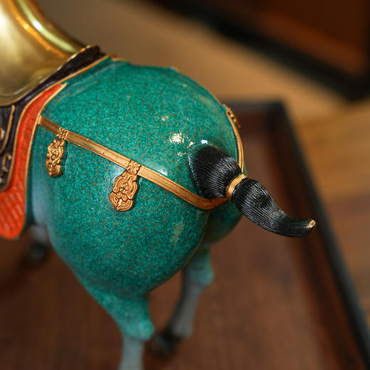 全铜战马摆件鸿运唐马生肖办公室客厅家居装饰马到成功开业礼品 商品图6