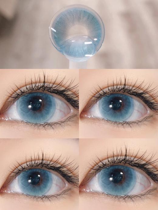 focusmoon日抛 追光猫眼 绿/ 变色龙蓝 14.5mm abu实拍 商品图4