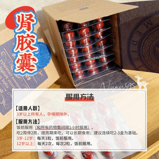 【入睡难/睡不实 掉发/水仲/黑yan圈 纯植物膳食】肾胶囊 120粒 圣希尔德佳德 捷克 商品图3