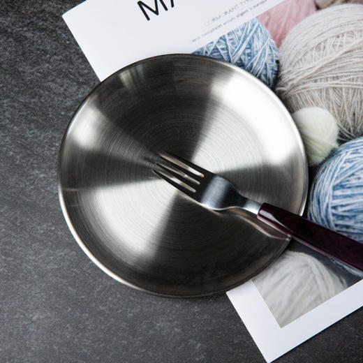 KEYIOW 不锈钢骨碟 轻便耐用 清洗方便 17*17cm 商品图2