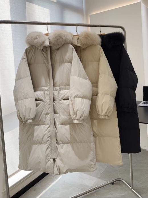 💥【Avann狐狸领长款羽绒服+赠半高领针织衫】✅国内DING尖工厂制作工艺,U衣裤，🔺H*M，*鹿等同系列供应商❗ 商品图0