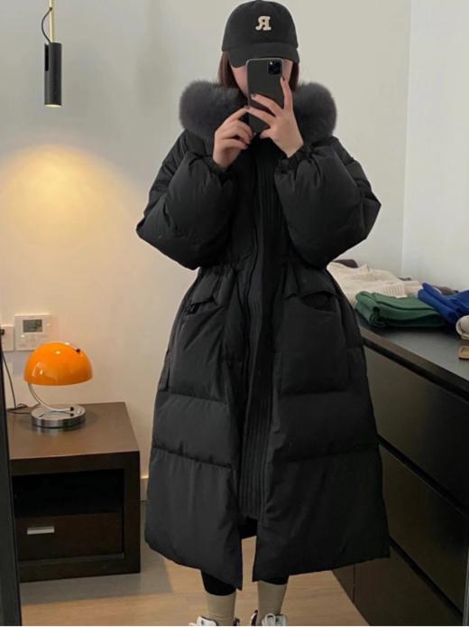 💥【Avann狐狸领长款羽绒服+赠半高领针织衫】✅国内DING尖工厂制作工艺,U衣裤，🔺H*M，*鹿等同系列供应商❗ 商品图1