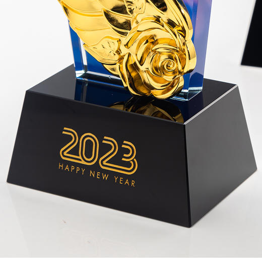 订制水晶奖杯彩色创意奖牌狼鹿飞翔优秀员工荣誉团队公司文化奖励 商品图6