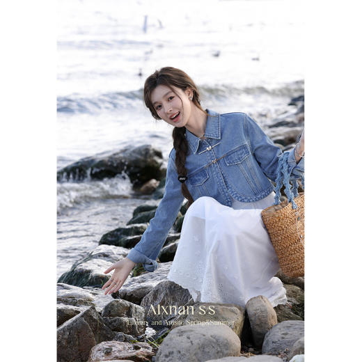 鹿向南《皆是浪漫》米白色吊带裙（不含外套）L33307 商品图4