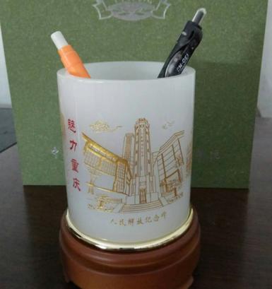 魅力重庆-直形笔筒 商品图0