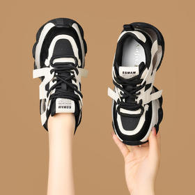 品质好货 | Safiya/索菲娅2023秋冬磨砂拼接厚底运动老爹鞋 SF33112797