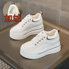 真皮小个子休闲8厘米增高厚底松糕低帮透气鞋LMS7117