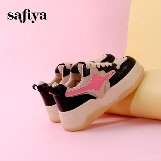 超值精选 | Safiya/索菲娅2023秋冬复古撞色面包鞋潮流街头运动板鞋 SF33912399 商品图6