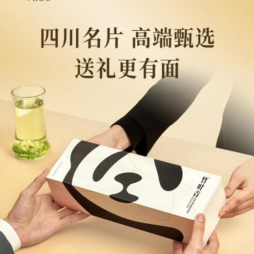 竹叶青峨眉高山绿茶熊猫礼盒（静心）80g 商品图1