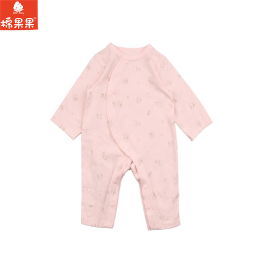 棉果果专柜同款春季新品内衣家居女宝5A抗菌莫代尔偏襟连体衣M121720424709 商品图0