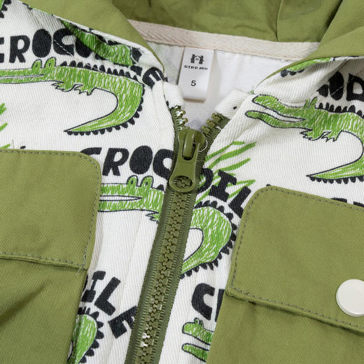 贝贝怡童装儿童连帽外套春季新款百搭休闲上衣男女中大童春秋衣服ZB1DS012 商品图2