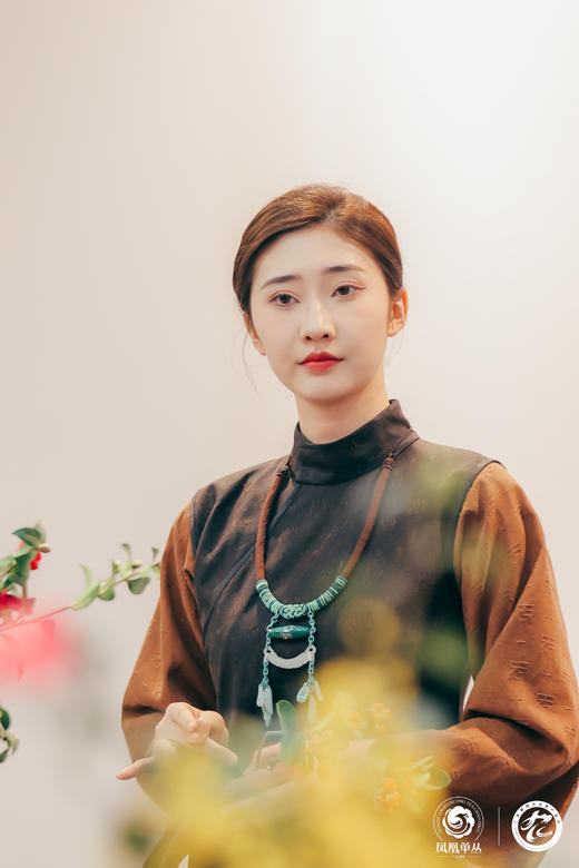 漫物记立领拼接喇叭袖旗袍XYS–198 商品图4