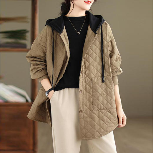 裁缝学苑AS169夹棉外套纸样女装新款中年妈妈连帽绗棉服服装打板 商品图1