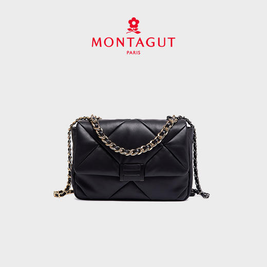 【高级羊皮系列】梦特娇时髦大菱格渐变链条斜挎包小号 商品图7