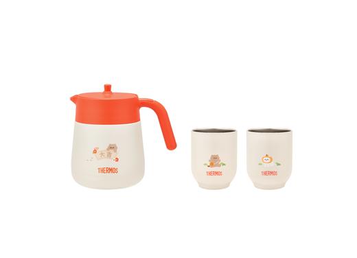 9楼母婴生活馆 【全新上市】膳魔师2024新款萌宠主题大桔大利礼盒泡茶壶+2个不锈钢茶杯 吊牌价：498元 活动价：426元 商品图5