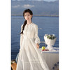 鹿向南《白月光》早春连衣裙女法式气质新款春季白色长袖裙子L333110-1 商品缩略图1