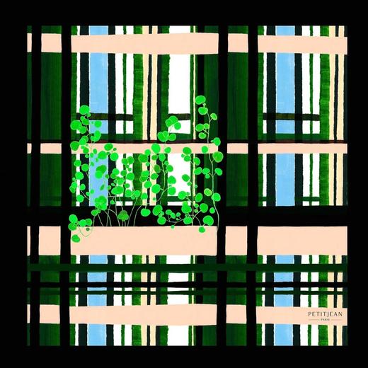 订购6周到｜Petitjean Paris-Tartan-田园风情 真丝 方巾［法国设计师］ 商品图1