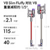 1楼戴森V8 Slim Fluffy无绳吸尘器 (Y24款) (红/铁镍) 商品缩略图1