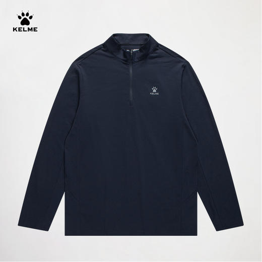 卡尔美春季新款尽享自在系列男士半开襟长袖T恤 商品图3