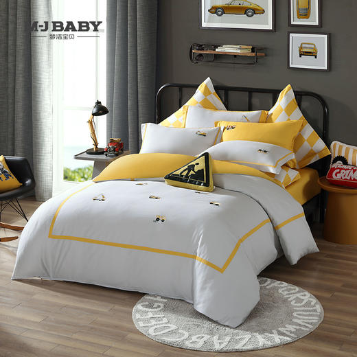 10楼梦洁 宝贝长绒棉绣花三件套150*200cm-重力派对 吊牌价1798元   活动价1199元 商品图0