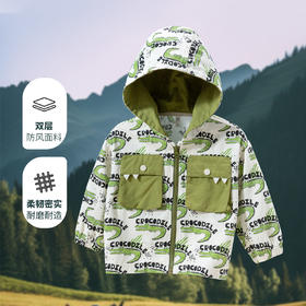 贝贝怡童装儿童连帽外套春季新款百搭休闲上衣男女中大童春秋衣服ZB1DS012