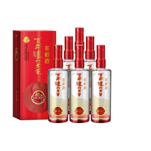 【酒厂直营】52度百年泸州老窖窖龄酒30年 500ml*6 浓香型白酒    泸州老窖官方旗舰店（内含礼品袋） 商品图0