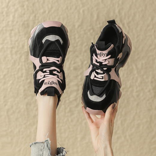 品质好货 | Safiya/索菲娅2023秋冬百搭厚底潮流运动撞色老爹鞋 SF34112716 商品图2