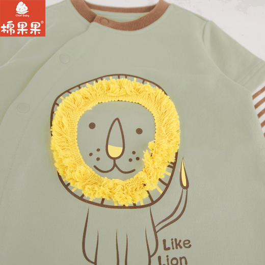 棉果果专柜同款春季新品男童纯棉偏襟连体衣M112720224042 商品图4