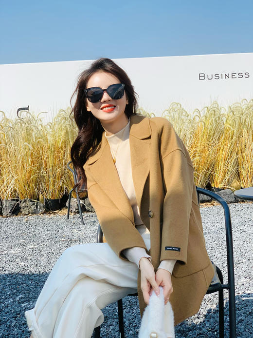 【轻松双面呢】小个子中长款  100%双面呢外套 商品图10