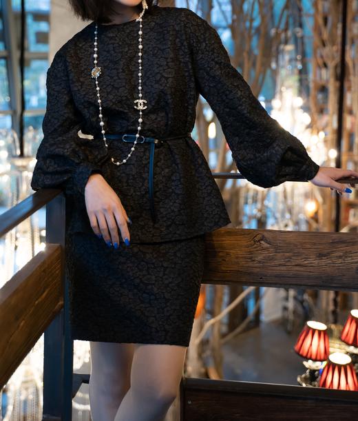 臣禾 提花上衣9211050476【奥莱】 商品图3