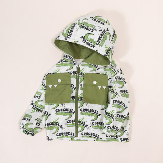 贝贝怡童装儿童连帽外套春季新款百搭休闲上衣男女中大童春秋衣服ZB1DS012 商品图8