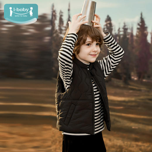 【秒杀 99元】i-baby四防恒温宇航绒立领儿童秋冬保暖马甲 商品图1