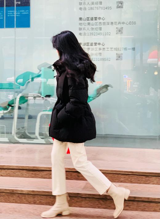 【活力羽绒服】90白鸭绒 饼干扣 高腰抽绳 一手长羽绒服 商品图9