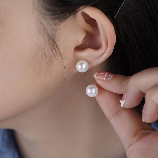 【宏艺珠宝】小灯泡·18K金珍珠耳钉 商品图2