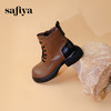 超值精选 | Safiya/索菲娅2023冬季潮酷街头粗跟英伦风圆头马丁靴 SF33912353 商品缩略图4