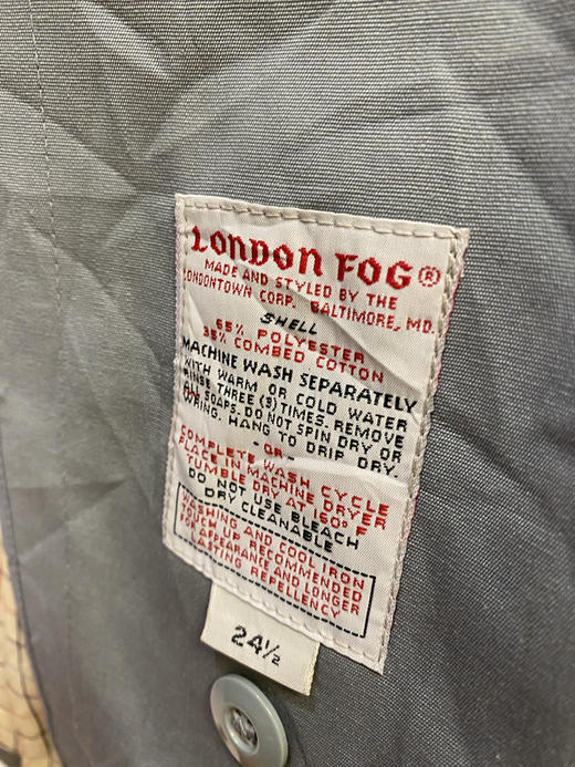 80年代 Vintage LONDON FOG 伦敦雾 棉服 夹棉外套_CTJK(XL) 商品图3