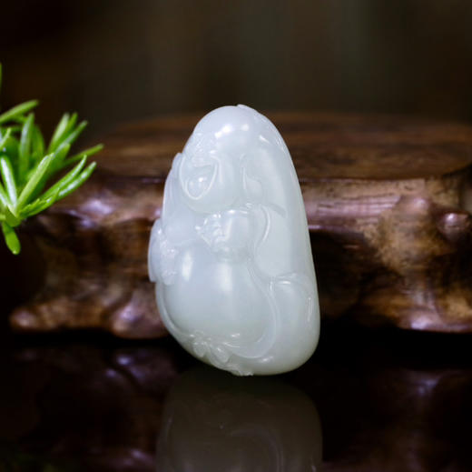 和田玉（白玉）籽料挂件--玉佛82.69g 商品图2