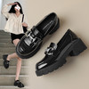 ZHR玛丽珍鞋2024春季新款洋气时尚休闲英伦风百搭水钻厚底乐福鞋 商品缩略图0