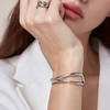 【送礼组合】ARSIS｜流光系列 流线双层手镯+戒指 商品缩略图2