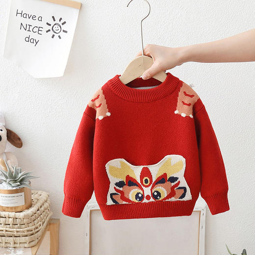 洋气龙年儿童针织衫 商品图1